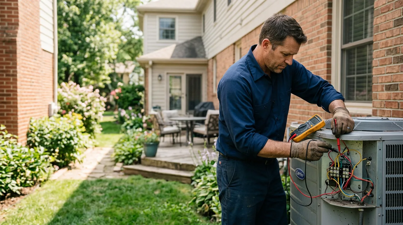 HVAC technician working near Murfreesboro, AR
